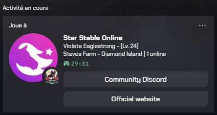 Capture du statut Rich Presence sur Discord
